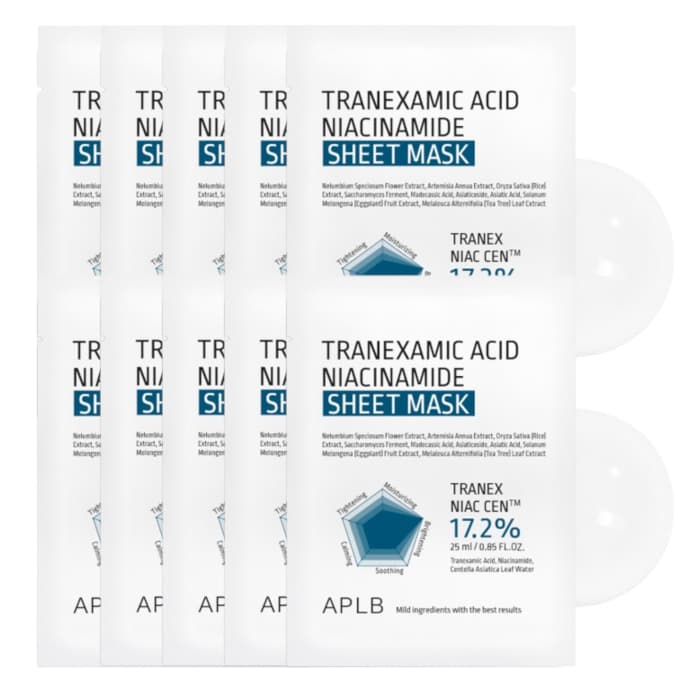 APLB - Tranexamic Acid Niacinamide Sheet Mask (10ea) Set