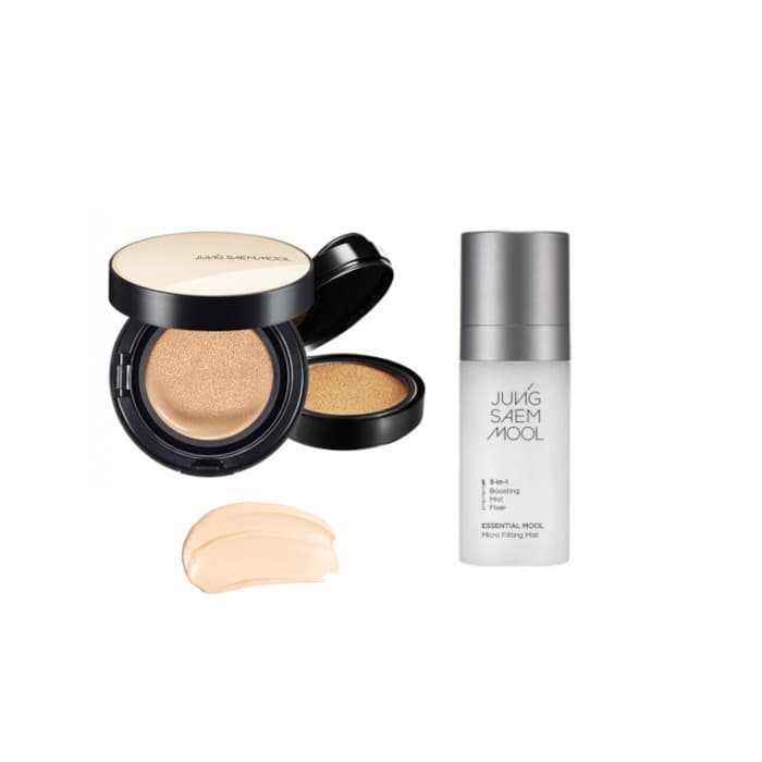JUNGSAEMMOOL - Essential Skin Nuder Cushion SPF50+ PA+++ (With Refill) - 14g+14g - 17 Fair-Light (1ea) + Essential Mool Micro...