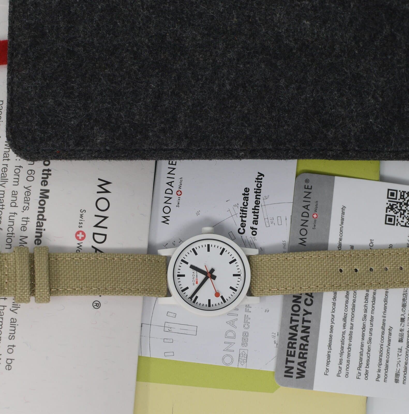 Mondaine Essence Quartz White Dial Ladies Watch MS1.32110.LS